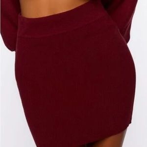 Zara ribbed mini skirt